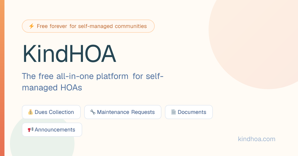 KindHOA screenshot